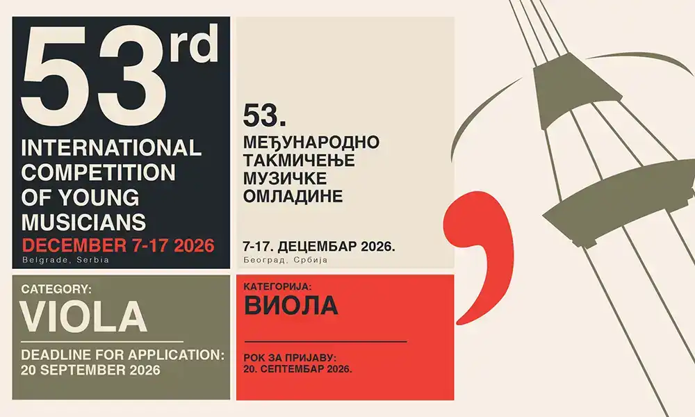 53rd INTERNATIONAL COMPETITION OF YOUNG MUSICIANS
